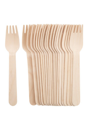Wooden forks - pack of 20 pcs