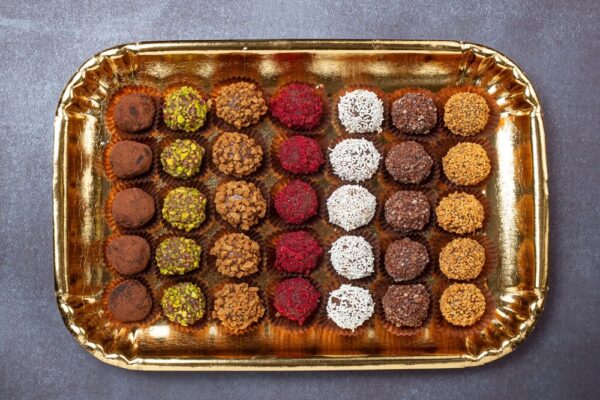 Variety of mini truffles-platter of 30 pieces