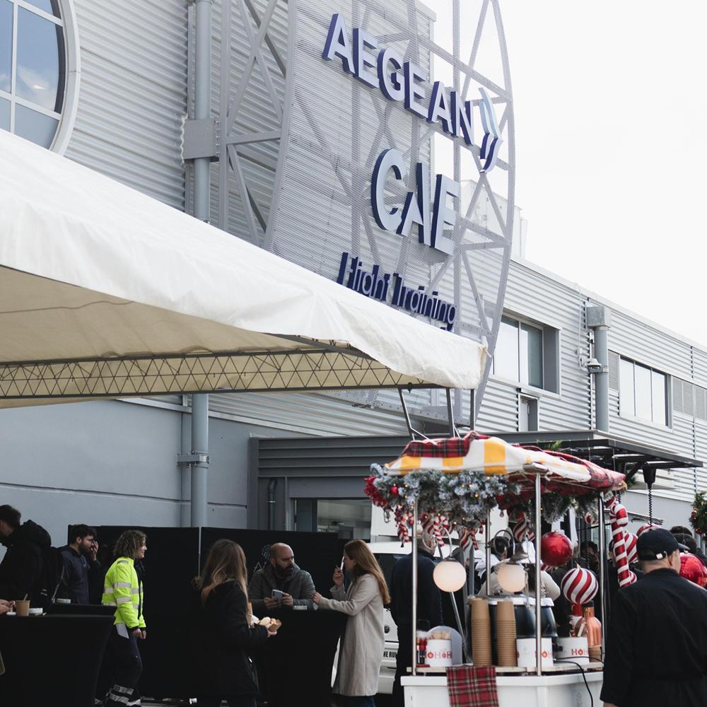 Χmas Street Food Event at the airport