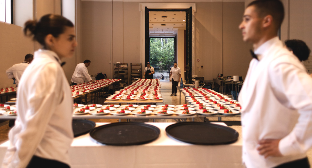 Το backstage ενός catering